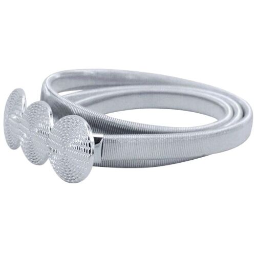 Ezüst fémszíj Spring Armour SNAKE, hossza 78-120 cm, csat méretei 6,5x2,5 cm 138562373