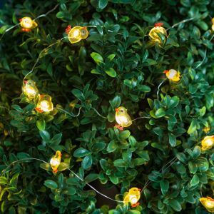 Family Decor Csibe LED fényfüzér bokrot díszítve, húsvéti dekoráció - Nonbrand Fényfüzér