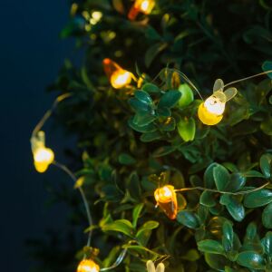 LED fényfüzér nyuszi és répa formákkal, tökéletes húsvéti dekorációhoz - Nonbrand Fényfüzér