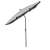 Malatec grey rectangular tilting parasol isolated