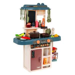 42-piece blue multi-functional cold water play kitchen