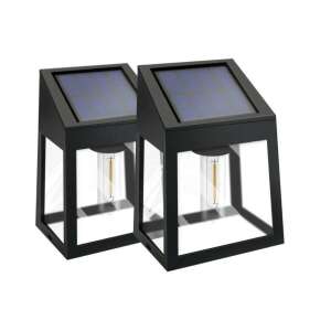 Para lamp solarnych ściennych LED Kültéri Edison Szálas Napelemes, ciepła biel - Latarnia słoneczna