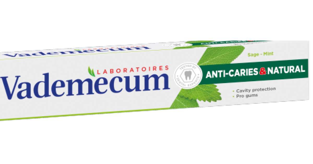 Vademecum toothpaste in lying tube Naturel+Anticavity (against tooth