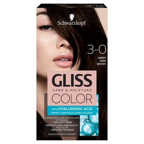 Schwarzkopf Gliss Color permanentná farba na vlasy 3-0 Deep Brown 41019633