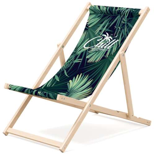 Chill Pálma Zöld Összecsukható Napozóágy