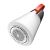 Deerma MQ600 Fabric Shaver, white with red handle, angled view