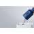 Deerma DX1000W corded stick vacuum cleaner, blue, emptying the dustbin