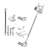 Dreame T10 cordless stick vacuum cleaner accessories, white