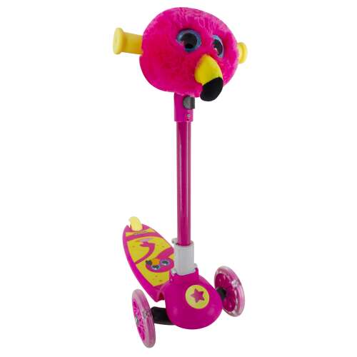 Keyriders Tricicleta pentru copii cu decor de pluș pentru animale - Flamingo 41033804