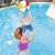 Kids playing with Bestway 61cm inflatable beach ball in pool
