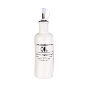 KARLTON BROS. Olajtartó, 240 ml, Fehér Porcelán, Vintage Stílus, Konyhai Tároló - Bros