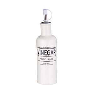 KARLTON BROS. ecetadagoló, 240 ml, fehér porcelán palack - Bros