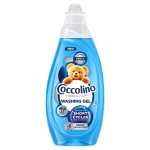 Coccolino Wonder Wash Гел за пране, Защита от миризми, 37 пранета, 1480ml, синя бутилка с плюшена мечка - Детергент