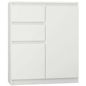 Komód 2 fiók 2 ajtó S2 - fehér