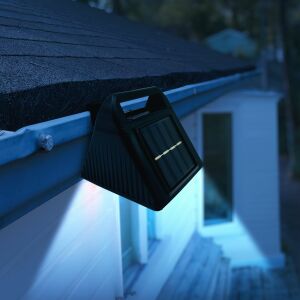 Solar-Dachrinnenleuchte - 6 kaltweiße SMD LED - schwarz 121923112