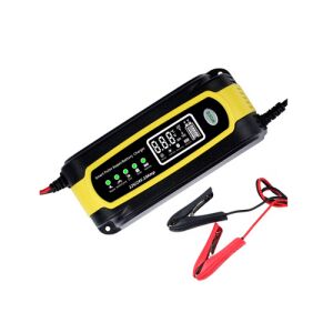 Încărcător automat inteligent pentru baterie auto, 12V/24V, 10A, negru