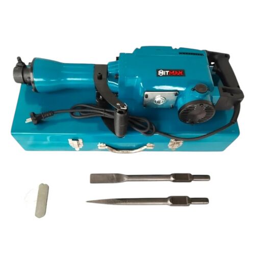 Hitman HT-1052X Abbruchhammer mit Zubehör, elektrischer Abbruchhammer, Hochleistungs-Abbruchhammer, Betonbrecher, 3200W, 55J, 1400 Schläge/Minute