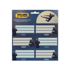 Ars Una: Ninjas in the dark csomagolt füzetcímke 3x6 db-os 121925032 - Füzetcímke