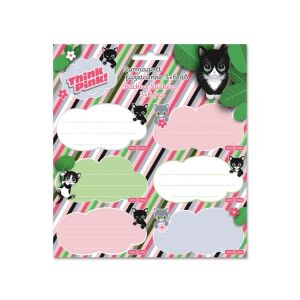 Ars Una Think Pink cicás csomagolt füzetcímke 3x6 db-os 121925035 - Füzetcímke