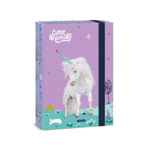 Ars Una Cute Animals-unicorn gumis füzetbox A/4 121925370 - Füzetbox