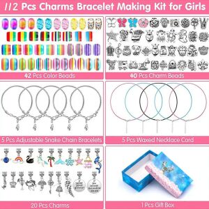Kreatywny zestaw do tworzenia bransoletek, naszyjników, koralików na prezent