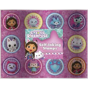 Gabby's Dollhouse önbegyűlő bélyegek, 12 db, a sorozat karaktereivel - Nyomda