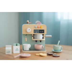 UMU Toys Holz-Kaffeemaschine Spielset mit Zubehör, mit realistischem Design, Tassen, Milchpackung, Zuckerwürfeln und Kaffeekapseln für fantasievolles Spiel - UMU Toys