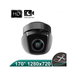 Fekete hátsó kamera 170 fokos széles látószöggel és starlight éjjellátóval - Tolatókamera