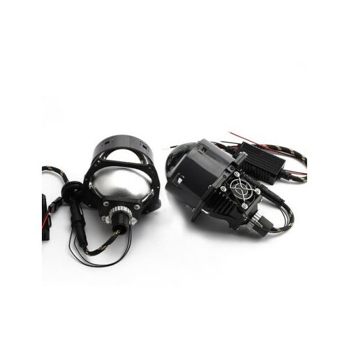 Set de 2 Lentile Proiector Auto Bi-LED 3 inch 43W 9000 Lumeni 5500K 12V P1-Universal