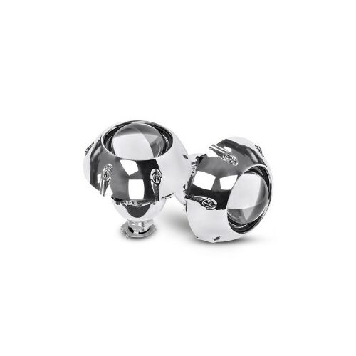 3 inches-es Bi-LED autós projektor lencse pár üveg lencsével és fém házal