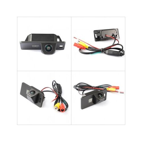 Cameră de marșarier pentru Audi A1, A4, A5, A6, A7, Q5 cu unghi larg de vizualizare de 170 de grade, rezoluție HD 1280x720P, Starlight Night Vision, rezistentă la apă IP68, rezistentă la șocuri, instalare ușoară