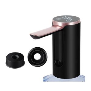 Pompa Electrica de Apa MRG M015 , Cu Adaptor Sticla 2L -5L - 10L, Cu Acumulator, Afisaj LCD, Butoane Tactile, Alimentare USB, Negru 121935226 - Dozatoare de apă