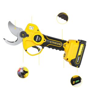 Foarfeca electrica pomi, motor fara perii, diametru de taiere reglabil 10-40mm, cu display, acumulator 2.0 Ah inclus, lama SK5, accesorii incluse, Imoum Live 121936783 - Foarfeci gradinarit