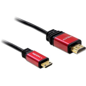 DeLock HDMI-A male to HDMI Mini-C male 4K, kábel 3m Black (84337)