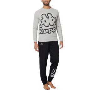 Pijamale lungi pentru barbati Kappa KMS25470 XL INTL Gri | Negru 121937190 - Herrenbekleidung