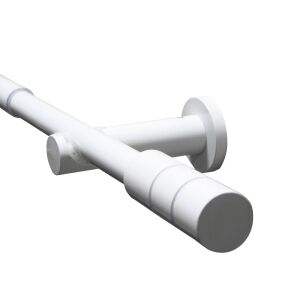 GARDINIA Kreta fehér kihúzható karnis henger végekkel - Karnis