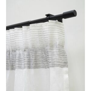 GARDINIA Thasos fekete kihúzható karnis függönnyel - Karnis