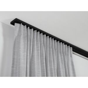 GARDINIA fekete kétsoros függönysín függönyökkel - Karnis