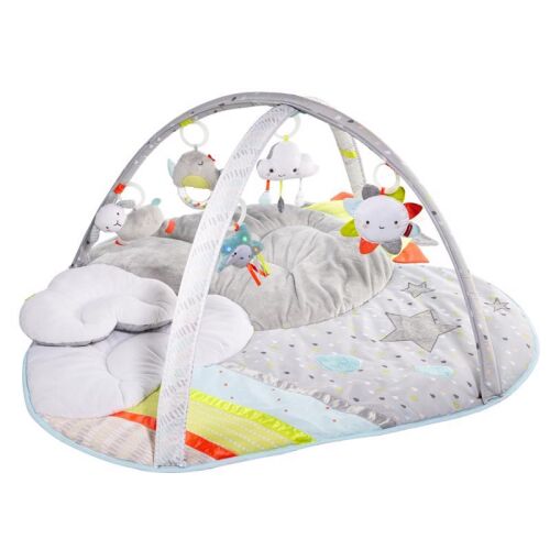 Skip Hop Silver Lining Cloud Activity Gym with 5 toys and cloud pillow