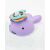 Close-up of Skip Hop Narwhal bath toy with rings