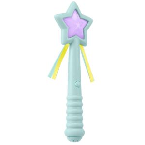 Close-up of SKIP HOP turquoise magic wand toy with star - Costume for Kid