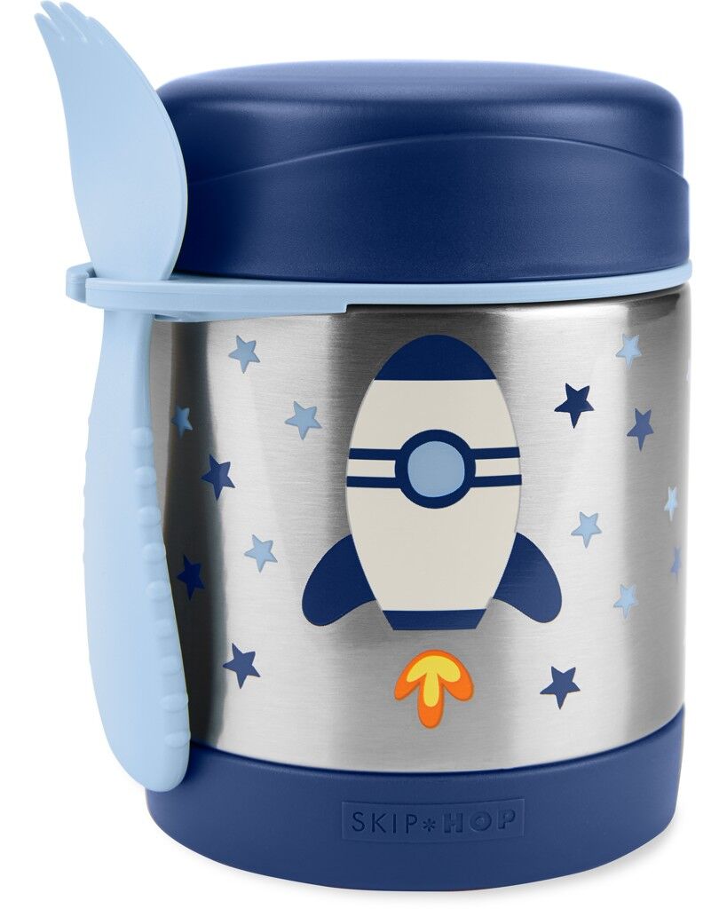 E-shop SKIP HOP Spark Style Termoska na jedlo s lyžičkou/vidličkou Raket...