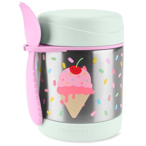 Skip Hop Spark Style Ice Cream Food Thermos with Spoon-Fork