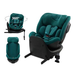 Scaun auto rotativ Kinderkraft Xrider 2 i-Size Verde cu funcție de rotație la 360° - Kinderkraft Scaune pentru copii
