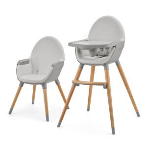 Kinderkraft FINI 2 Grey 2-in-1 High Chair and Toddler Chair - High Chair