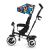 Kinderkraft Aston Happy Shapes tricycle with colorful canopy