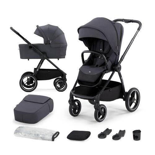 KINDERKRAFT SELECT Cărucior combinat Nea 2in1 Deep Grey, Premium 121942132