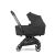 Easywalker Rockey S Pure Black stroller with bassinet, side view