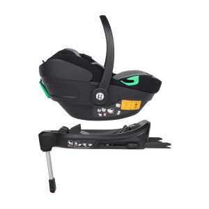 PETITE&MARS Core Pro i-Size fekete szürke autósülés Isofix bázissal, oldalnézet - Petite&Mars