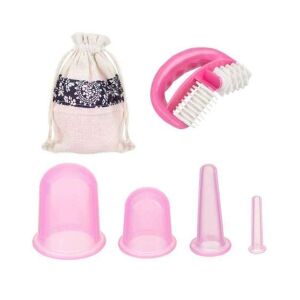 Szilikon masszázs pohár készlet, masszázs görgő és tároló táska - Soulima